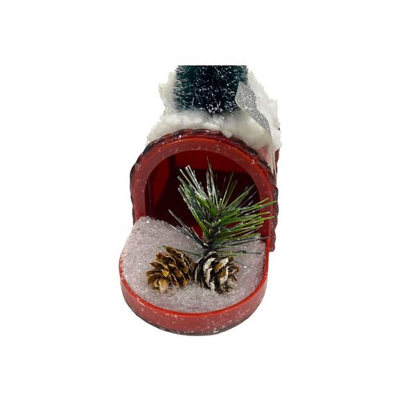 Merry Christmas Mailbox Ornament, Pine Tree Wreath Attachment Holiday Decor - Picture 2 of 8